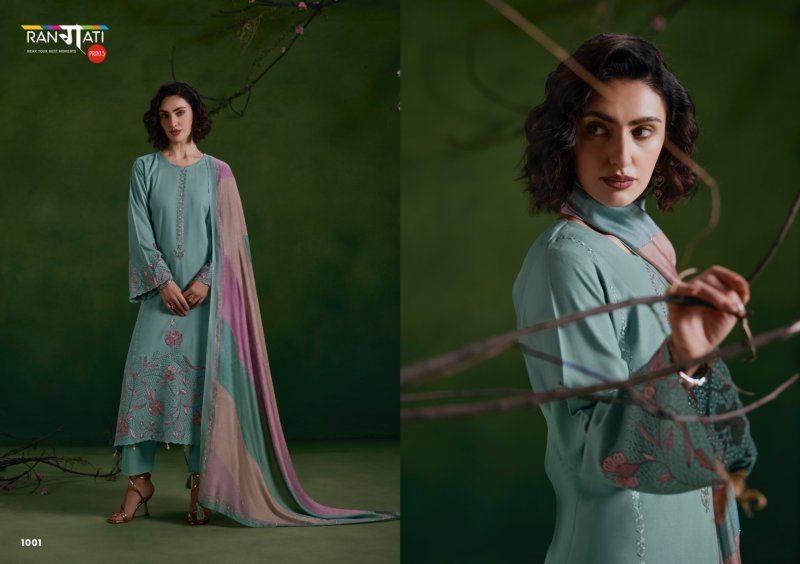Zara Vol 12 By Rangati Pure Pashmina Dress Materials 